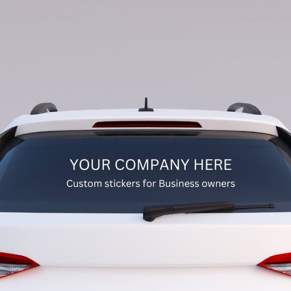 CUSTOM HANDMADE VINYL STICKERS FOR BUSINESS OWNERS CARS - Picture 1 of 1